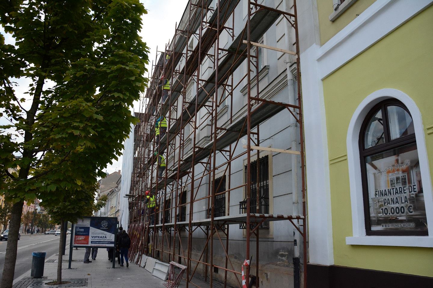 Au început lucrările de renovare a Palatului Reduta din Cluj Napoca