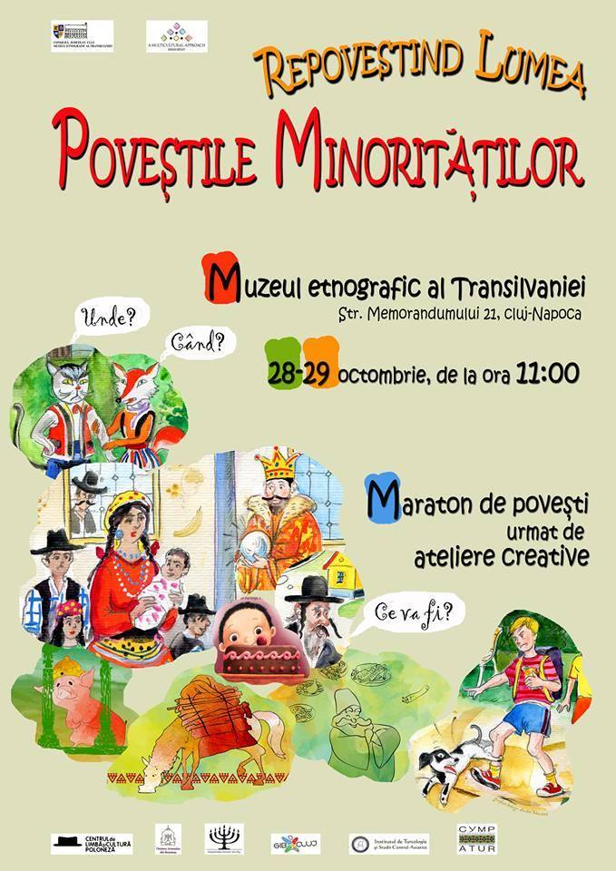 Cluj Napoca: Maratonul poveştilor „Repovestind lumea – Poveştile Minorităţilor”