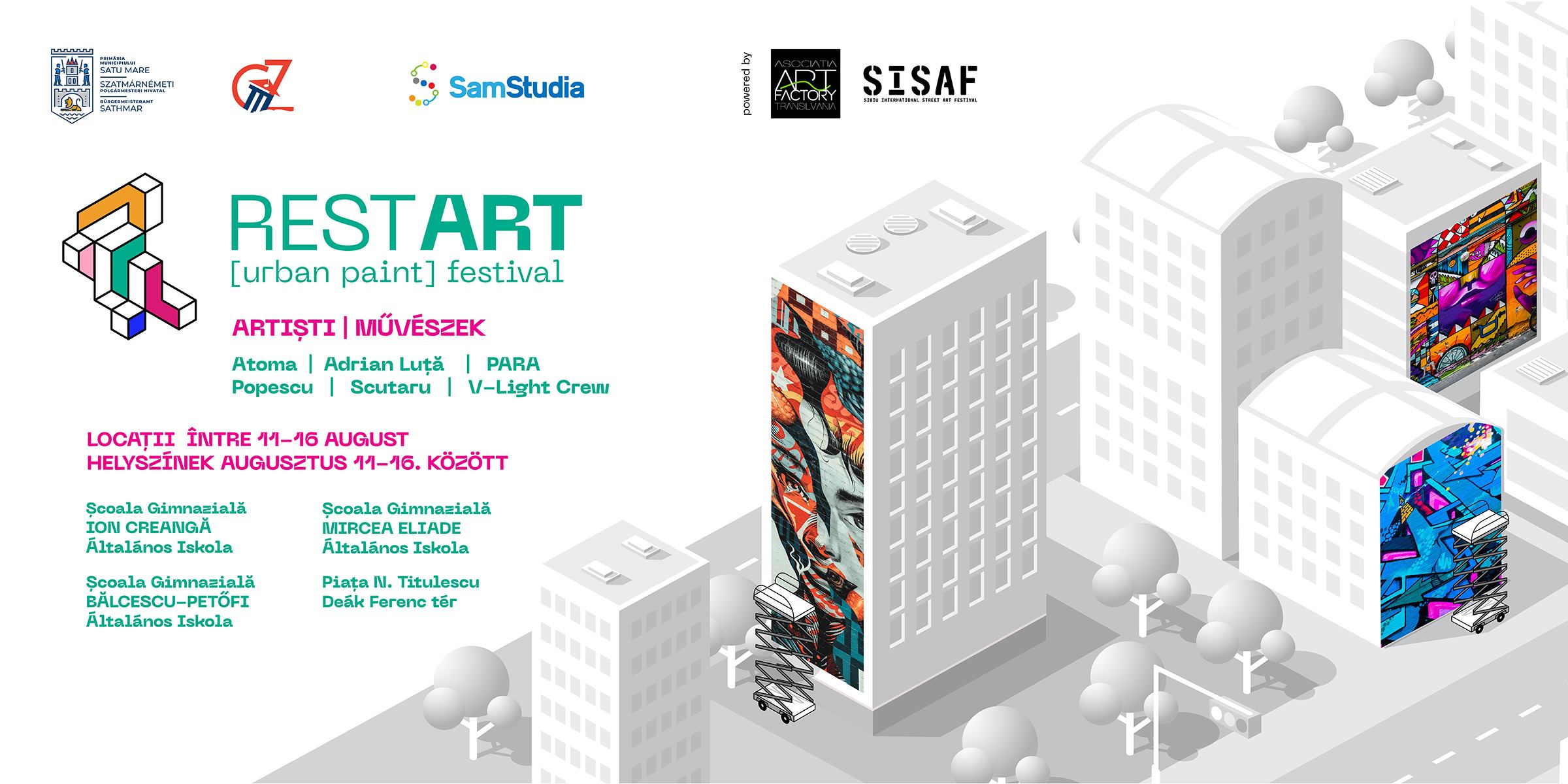 Festivalul RESTART aduce picturile murale la Satu Mare