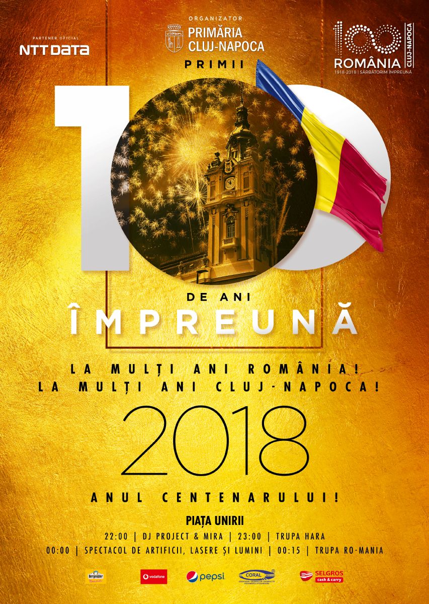 Vezi cine cântă la Revelionul organizat de Primăria Cluj-Napoca