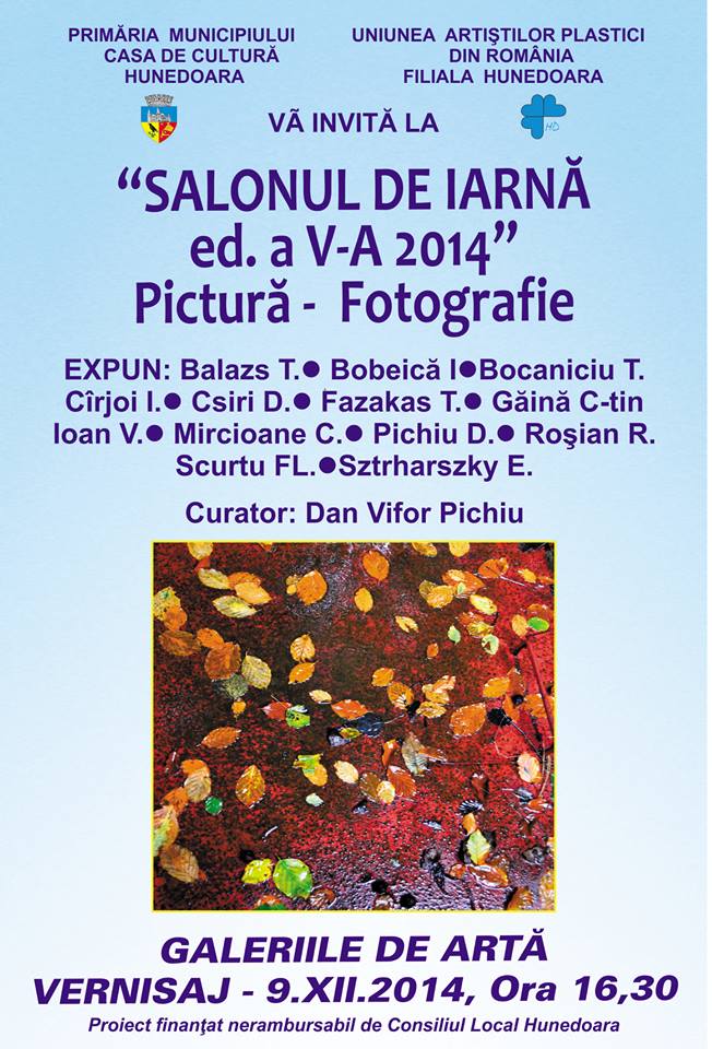 Ediția a V-a a „Salonului de Iarnă”, la Galeria de Arte din Hunedoara