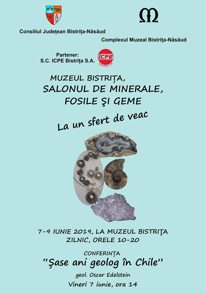 Aniversarea a 25 de ani de la primul Salon de minerale, fosile şi geme, la Muzeul Bistrița