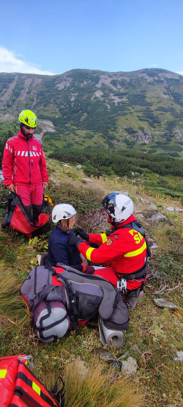 Acțiune de salvare derulată de salvamontiștii de la SPJ Salvamont Hunedoara în masivul Parâng