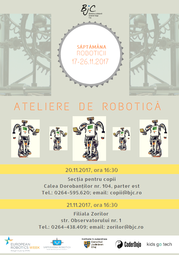Săptămâna Europeană a Roboticii, marcată în Cluj-Napoca