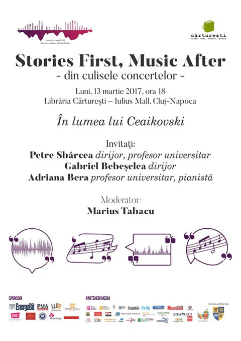 ,,Stories First, Music After – din culisele concertelor”, la Filarmonica din Cluj Napoca