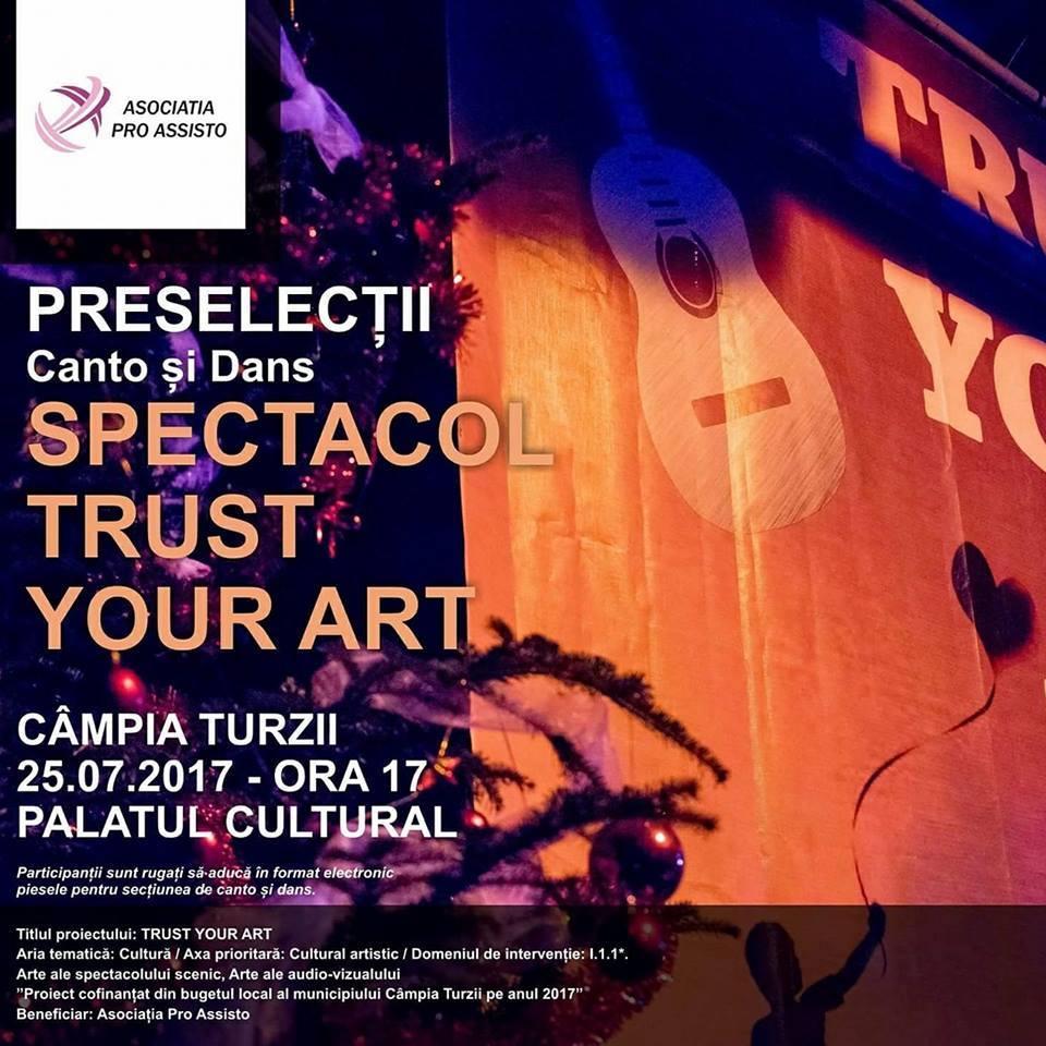 Preselecţie la Câmpia Turzii, pentru spectacolul “TRUST YOUR ART!”