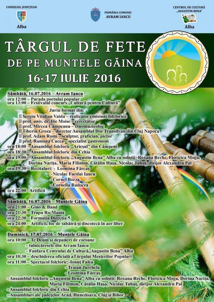 Târgul de Fete de pe Muntele Găina (16-17 iulie)