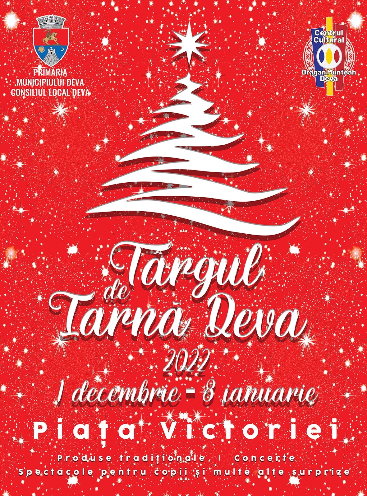 „Târgul de iarnă” de la Deva se deschide joi, 1 decembrie