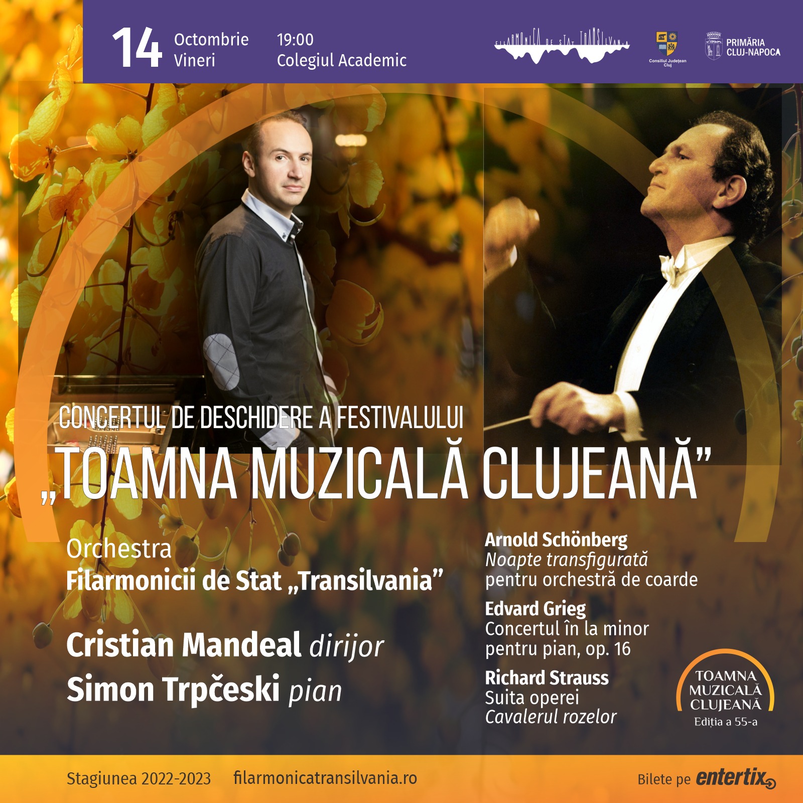 A 55-a ediție a „Toamnei Muzicale Clujene”, la Filarmonica Transilvania