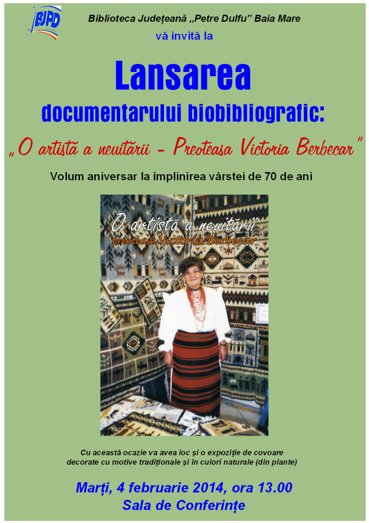 Programul evenimentelor organizate de Biblioteca „Petre Dulfu”, în perioada 3-8 februarie
