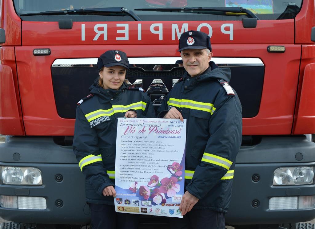 Pompierii bihoreni alături de copiii bolnavi, în cadrul proiectului „Vis de primăvară”