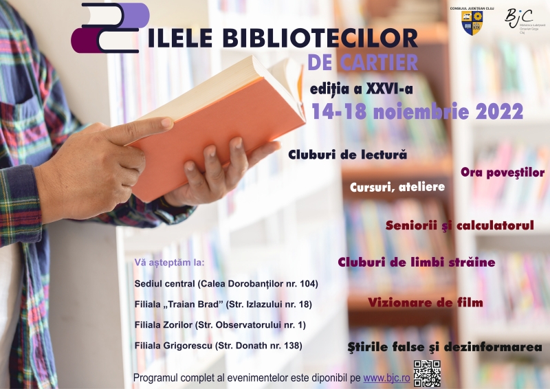 Zilele Bibliotecilor de Cartier, în Cluj-Napoca