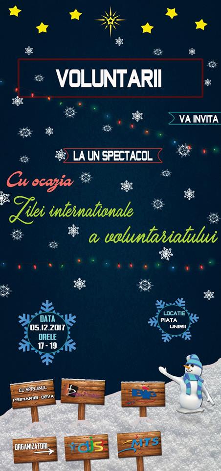 Ziua Internațională a Voluntariatului, sărbătorită la Deva