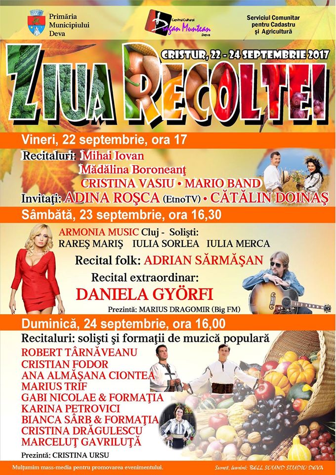 Ziua Recoltei la Cristur (22-24 septembrie)