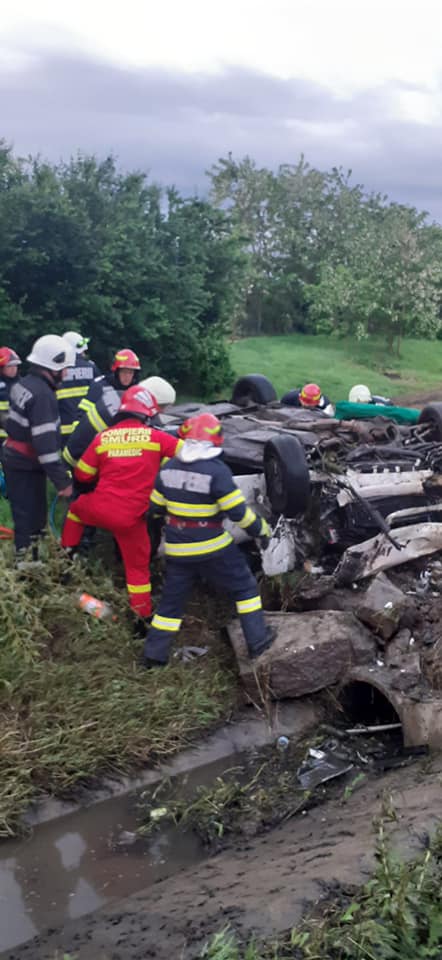 Accident rutier în Berveni