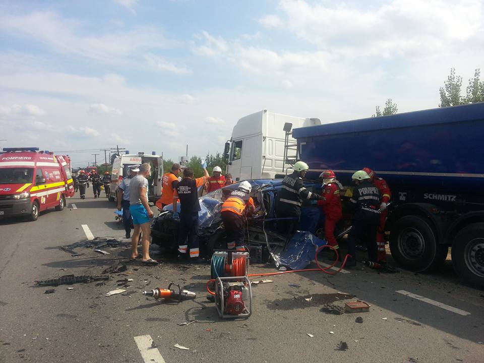 Grav accident de circulație produs în comuna Cicârlău
