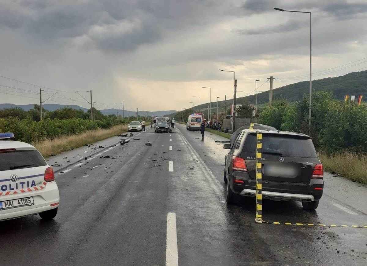 Accident produs la ieșirea din Dej spre Gherla