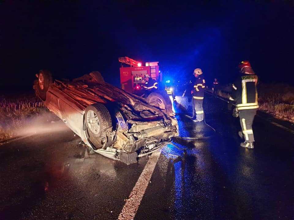 Accident produs în Rătești