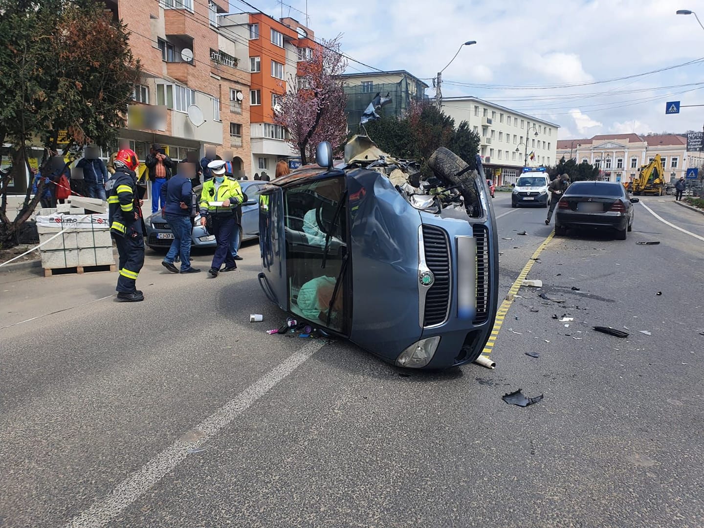 Accident produs în Turda
