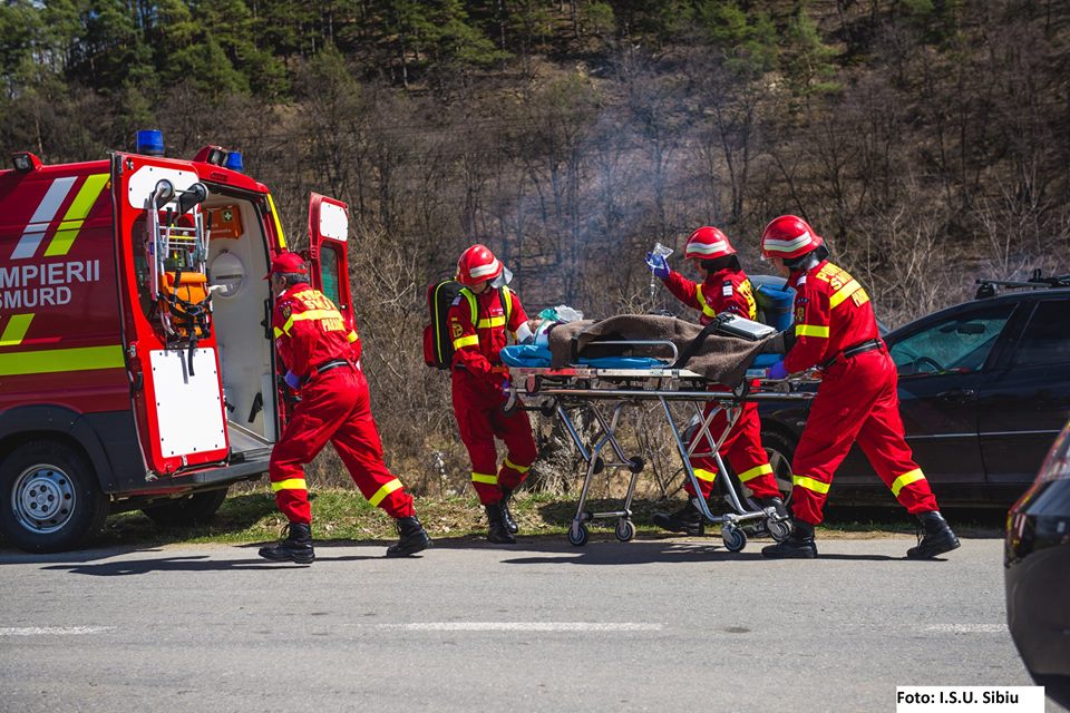 Grave accidente de circulație produse în această dimineață în Gârbova și Apoldu de Sus