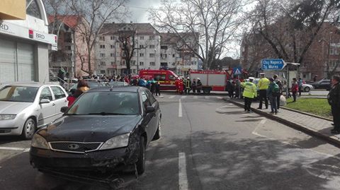 Bistrița: Accident rutier produs pe bulevardul Independenței