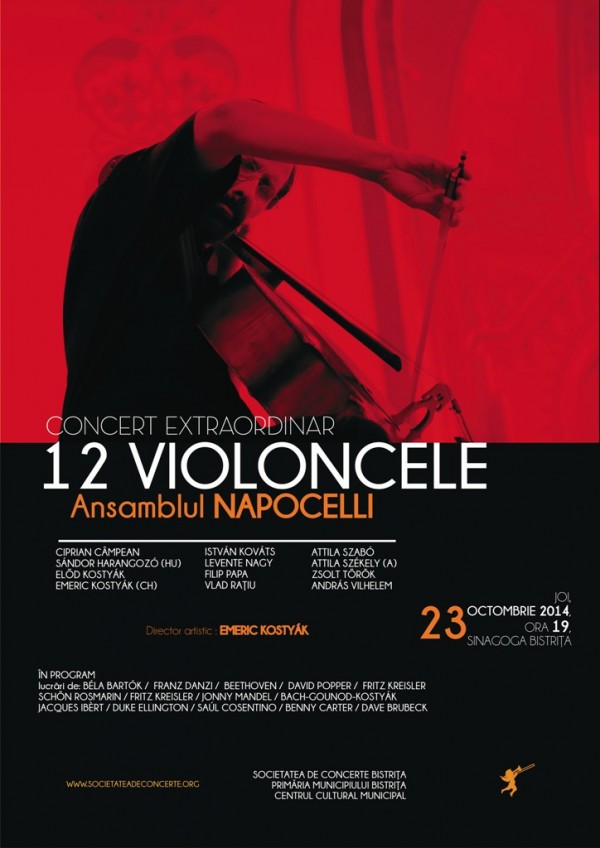 Ansamblul Napocelli va concerta la Bistrița