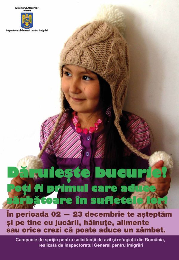 Campanie: Dăruieşte bucurie! Poţi fi primul care aduce sărbătoare în sufletele lor!