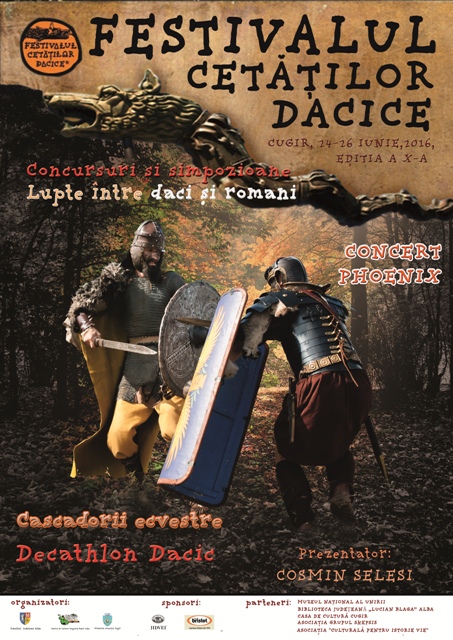 Cugir: Festivalul Cetăților Dacice (24-26 iunie)