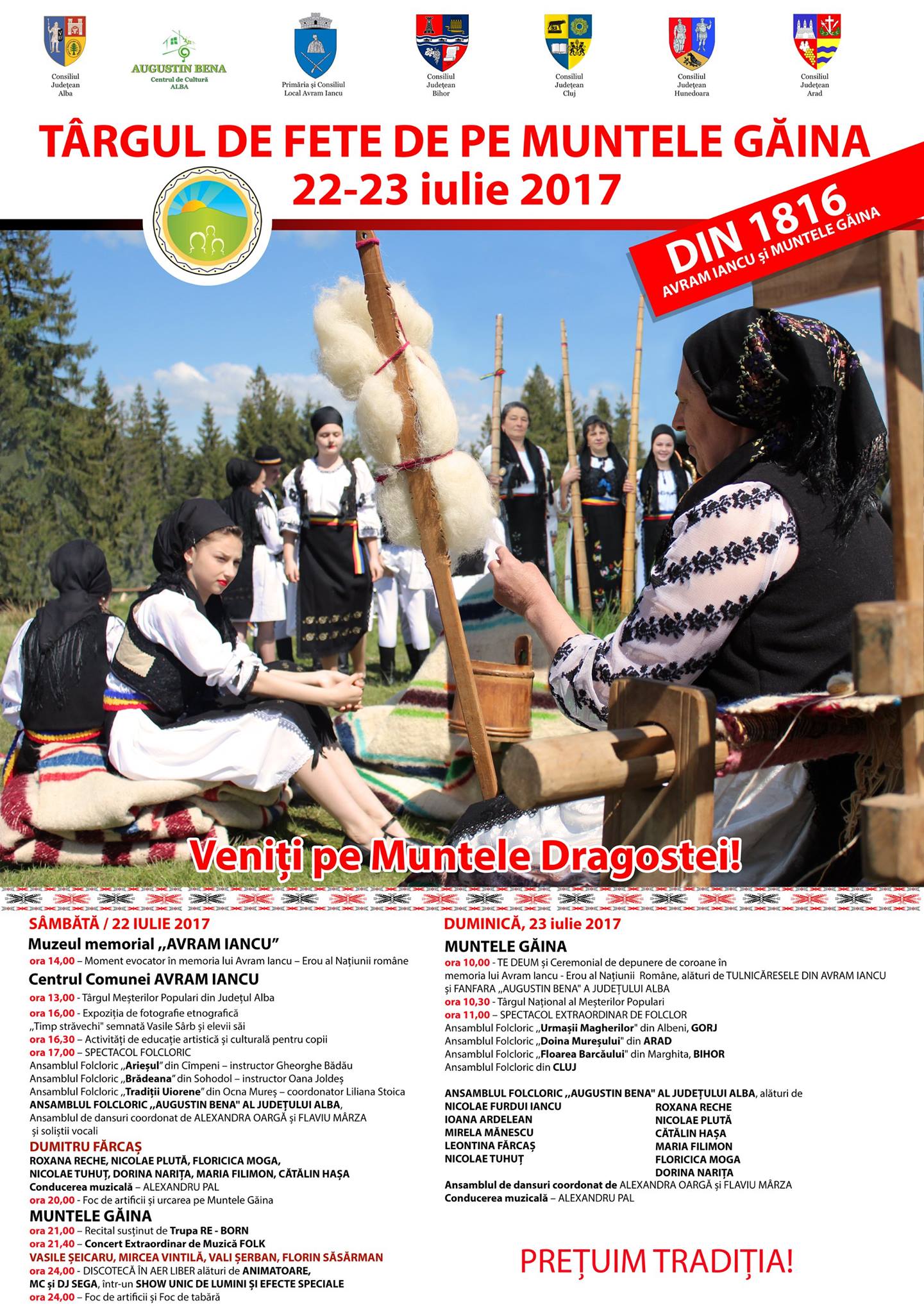 Târgul de Fete de pe Muntele Găina –cea mai mare şi mai cunoscută sărbătoare populară din România