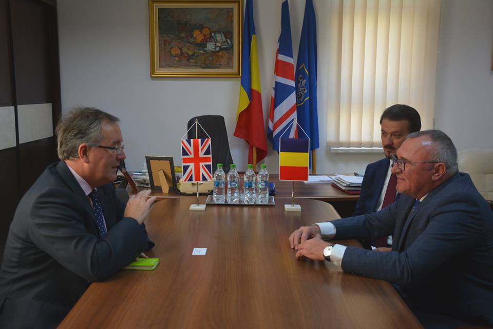 Noul ambasador al Marii Britanii, în vizită la Consiliul Județean Cluj