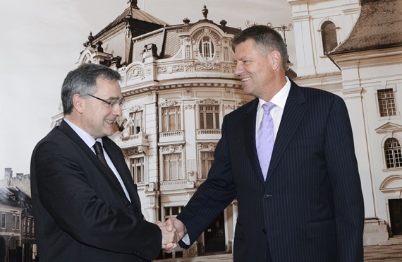 Ambasadorul Franţei, în vizită la Primăria Municipiului Sibiu