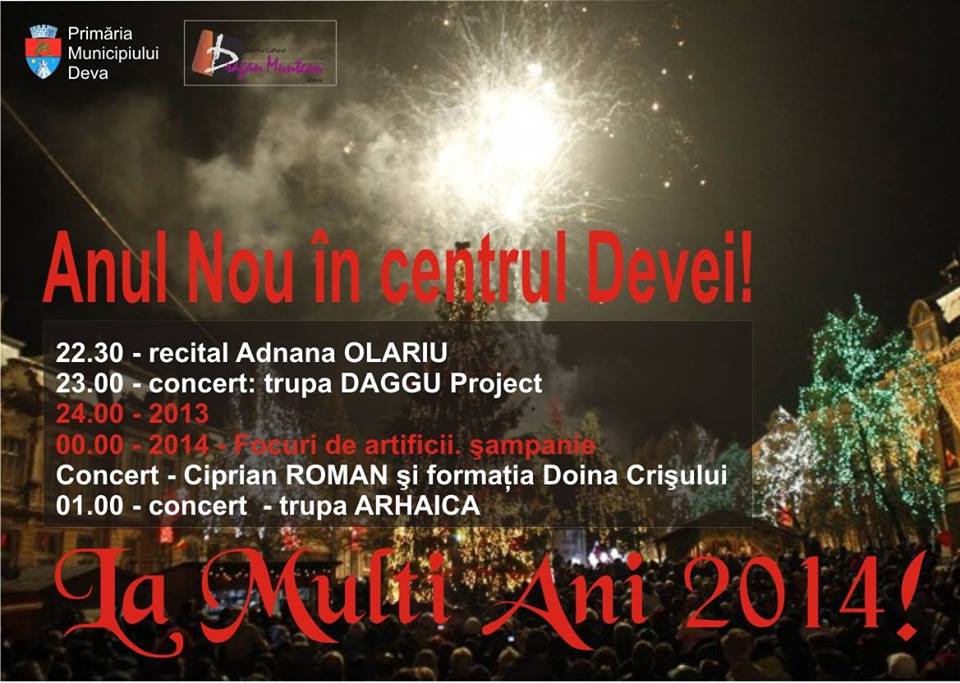 Anul Nou în centrul Devei!