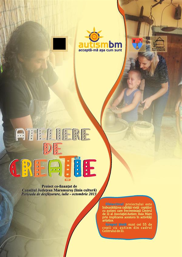 Asociaţia Autism Baia Mare a finalizat proiectul „Ateliere de creație”. Inaugurarea expoziției are loc azi