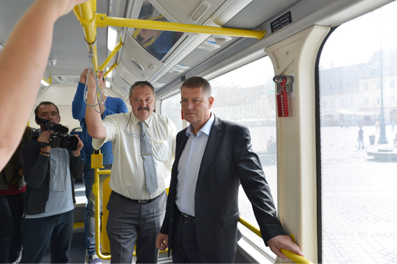Primul autobuz electric din Sibiu, în probe