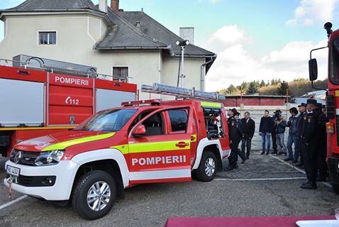 Dej: O nouă autospecială de intervenție rapidă în dotarea pompierilor