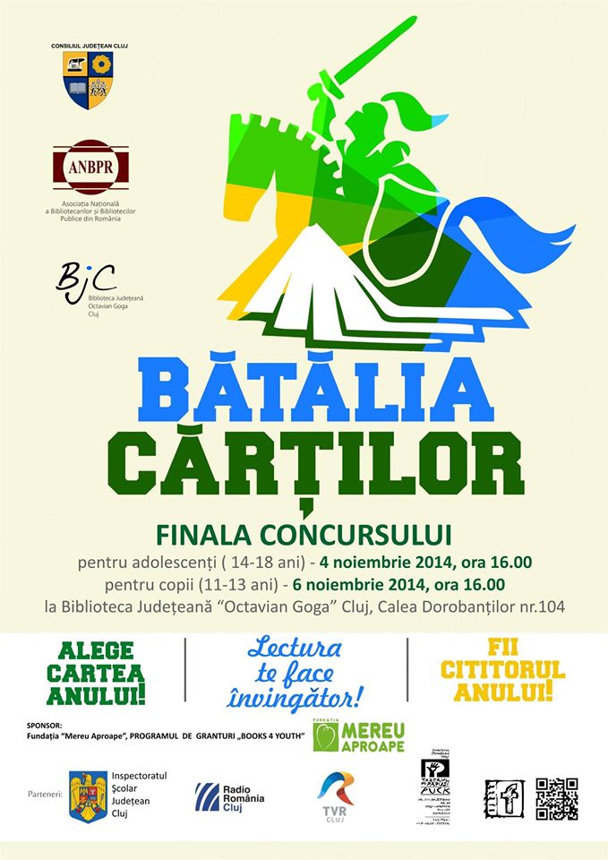 „Bătălia cărţilor” la Biblioteca Judeţeană “Octavian Goga” din Cluj Napoca