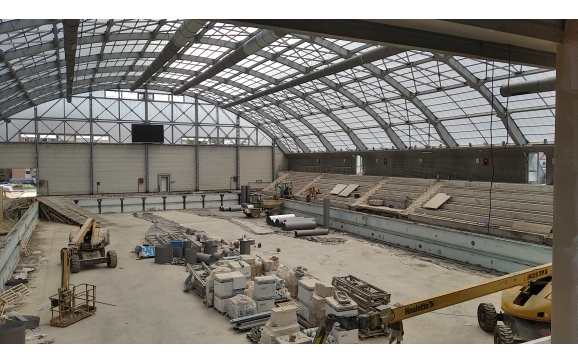Lucrările de modernizare a Bazinului Olimpic din Oradea avansează