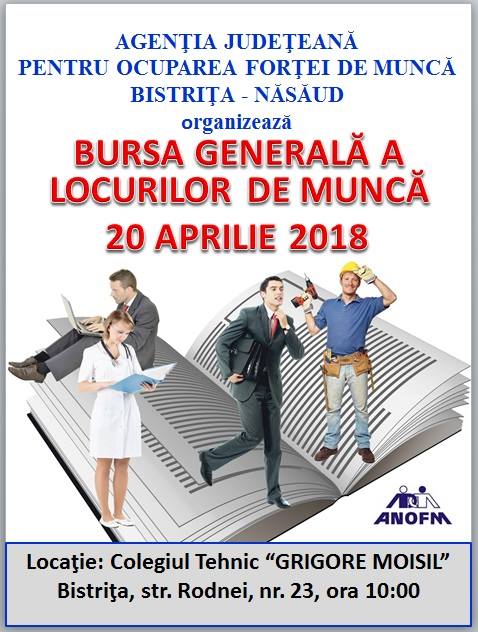 AJOFM Bistriţa-Năsăud pregăteşte Bursa Generală a Locurilor de Muncă