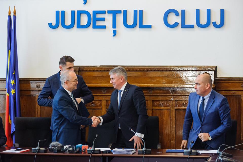 Acord de implementare a proiectului Electrificarea și reabilitarea liniei de cale ferată Cluj-Napoca – Oradea – Episcopia Bihor