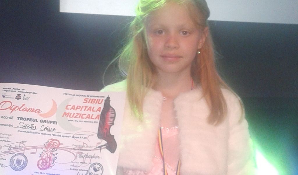 Carla Sabău a câştigat trofeul Festivalului „Sibiu – Capitala Muzicală”