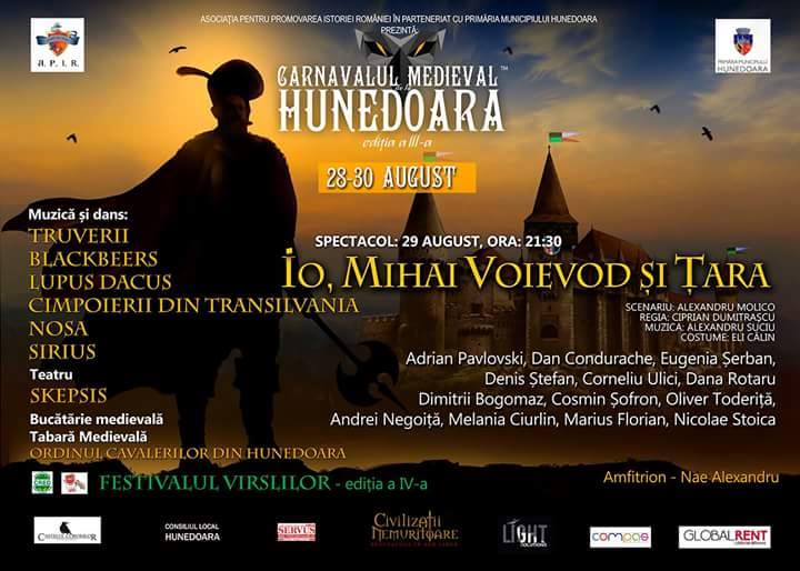 Carnavalul Medieval de la Hunedoara a ajuns la ediția a IV-a