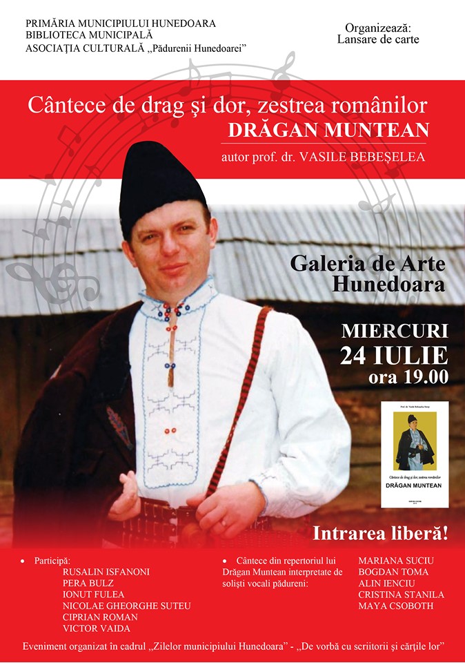Lansare de carte dedicată lui Drăgan Muntean