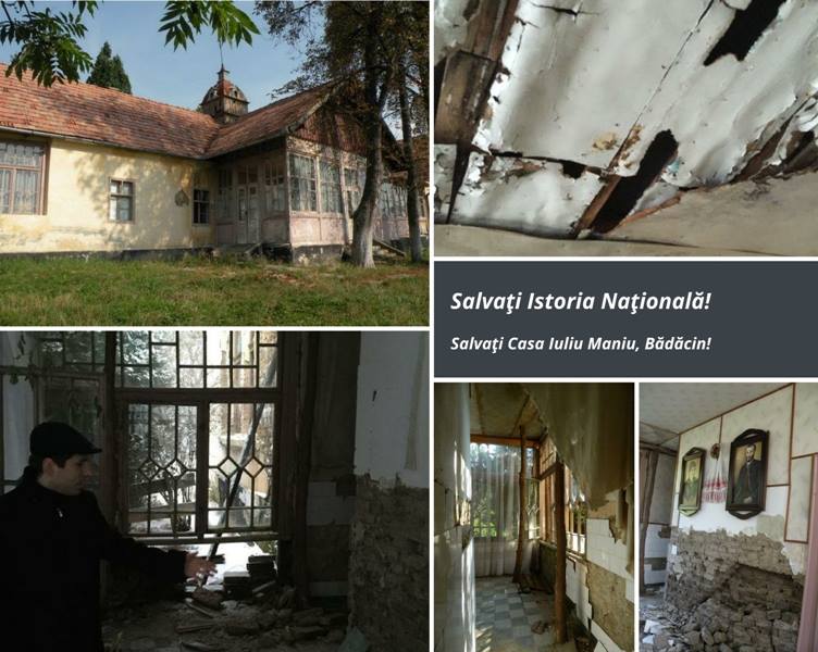 Campanie: „Salvaţi istoria naţională, salvaţi Casa lui Iuliu Maniu!“