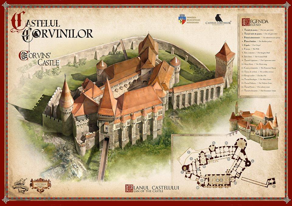 Proiect artistic: Harta panoramică a Castelului Corvinilor