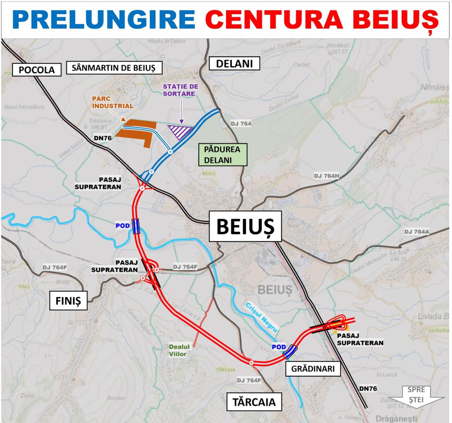 Licitație la tronsonul 2 al centurii Beiușului