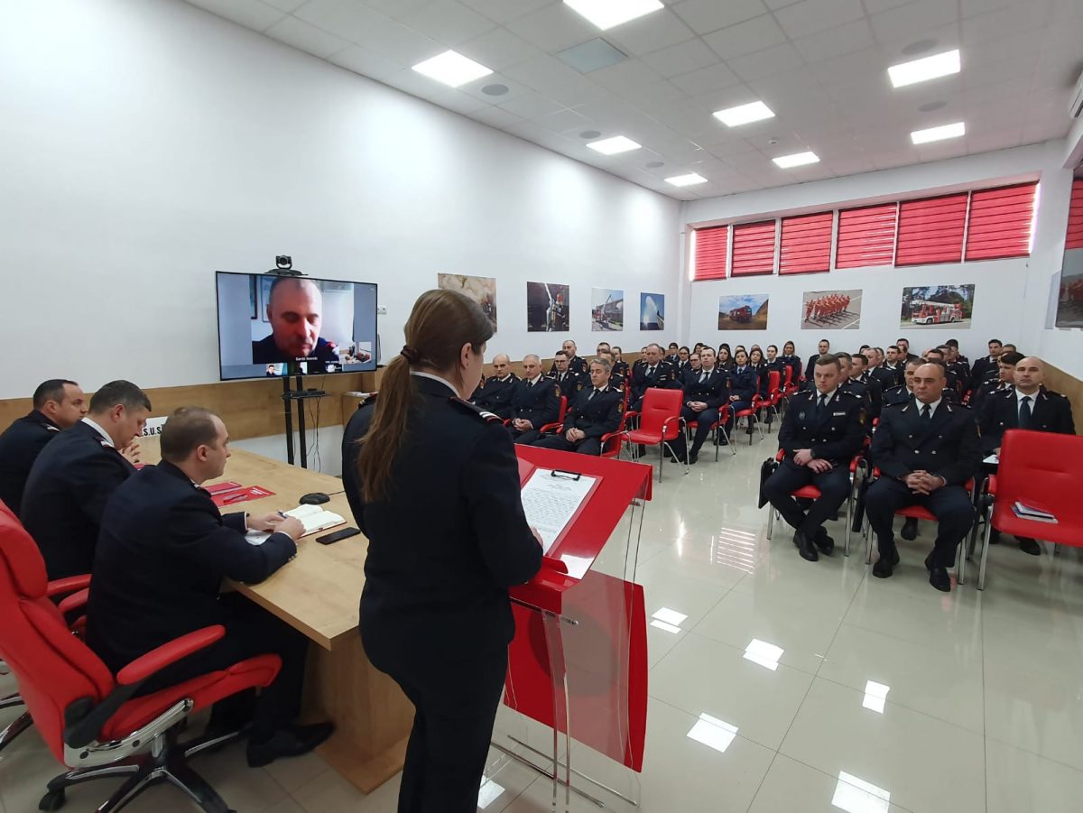 Ceremonial desfășurat la ISU Sălaj cu ocazia “Ziua Protecției Civile”
