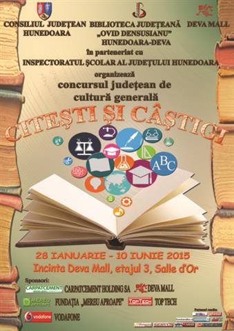 Deva: Lansarea primei ediții a concursului județean de cultură generală „Citești și câștigi”