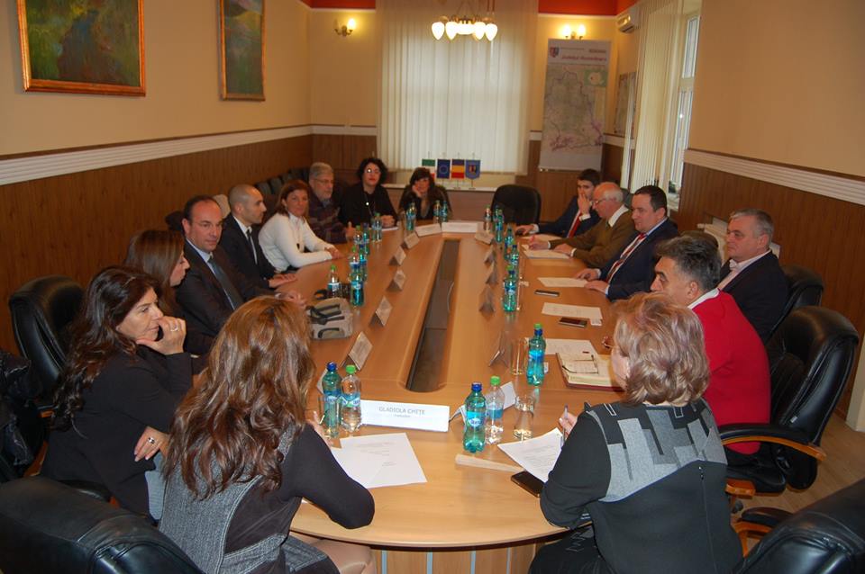 Delegație italiană, în vizită la CJ Hunedoara