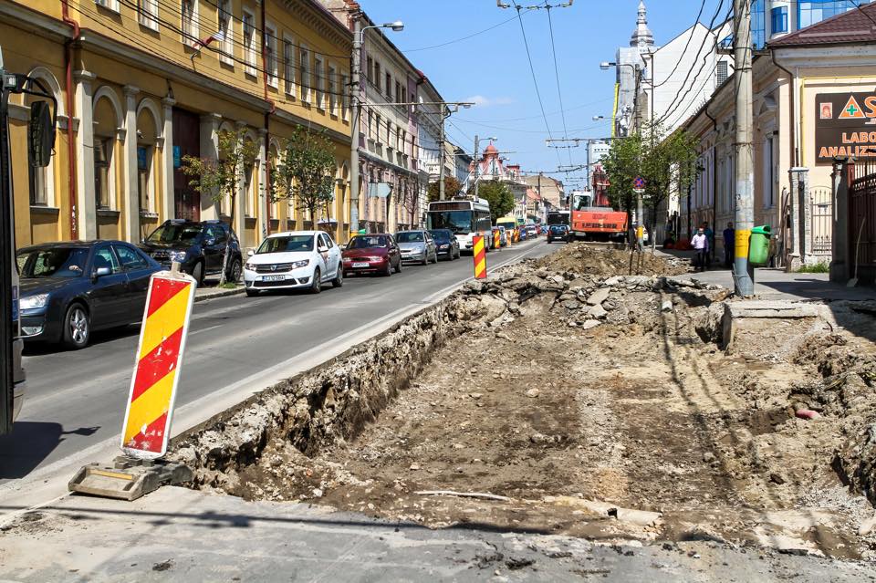 Cluj Napoca: În această săptămână, în funcție de vreme, începe asfaltarea pe strada Moților