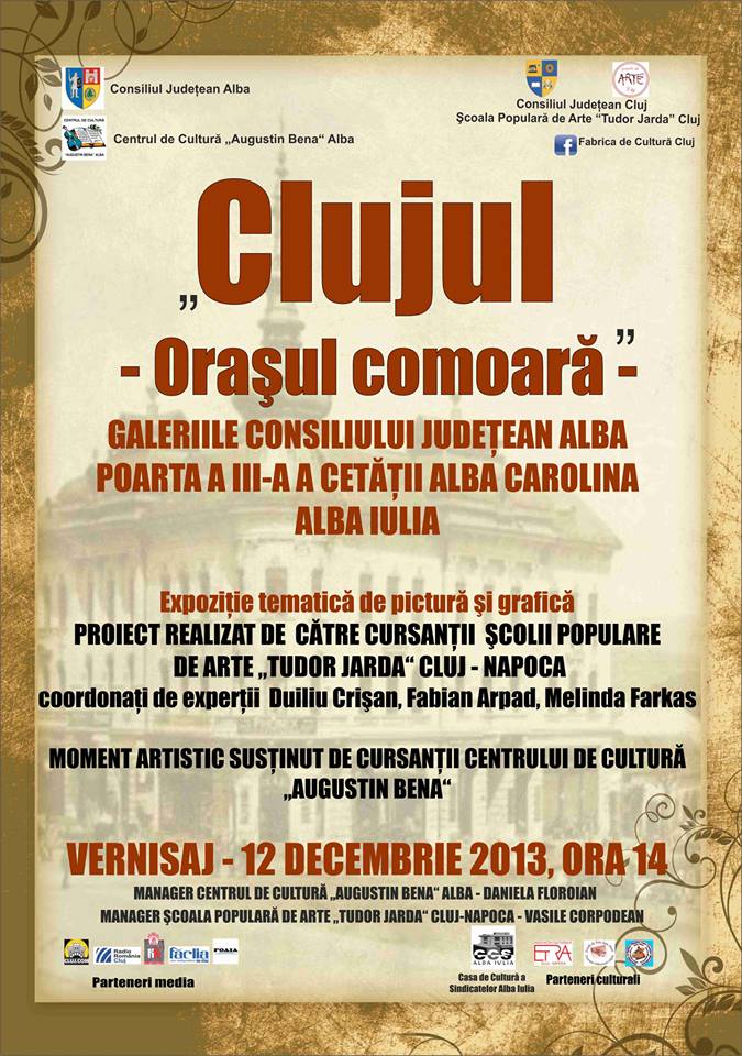Expoziția “Clujul – orașul comoară”, vernisată la Alba Iulia